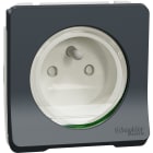 Schneider Electric - Mureva Styl - Prise de courant 2P+T - composable -IP55-IK08 - connex auto - gris