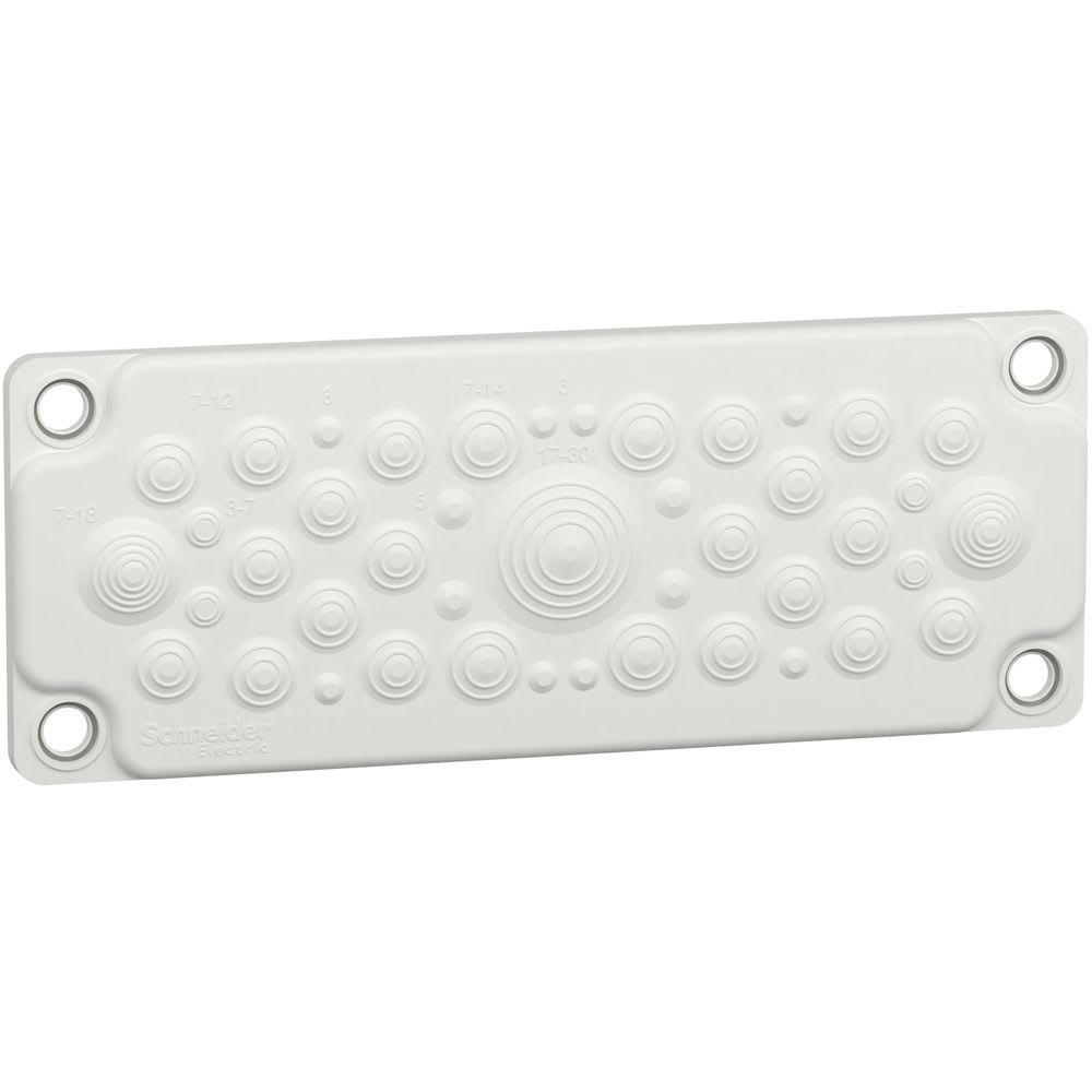 Schneider Electric - PrismaSeT G - Plaque passe-câbles à membrane - 43 entrées