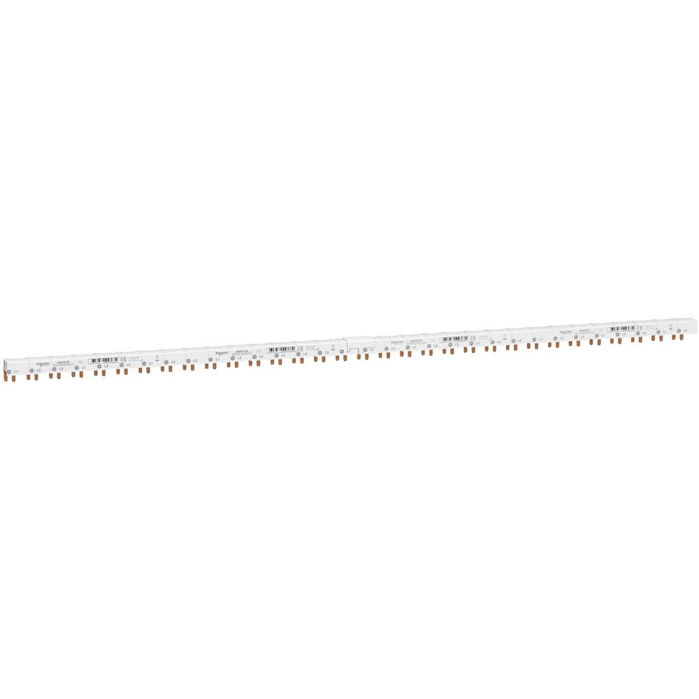 Schneider Electric - Acti9 iDT40 - Peigne horizontal - 3P+N avec Aux - 9 mm - 48 modules - 80A