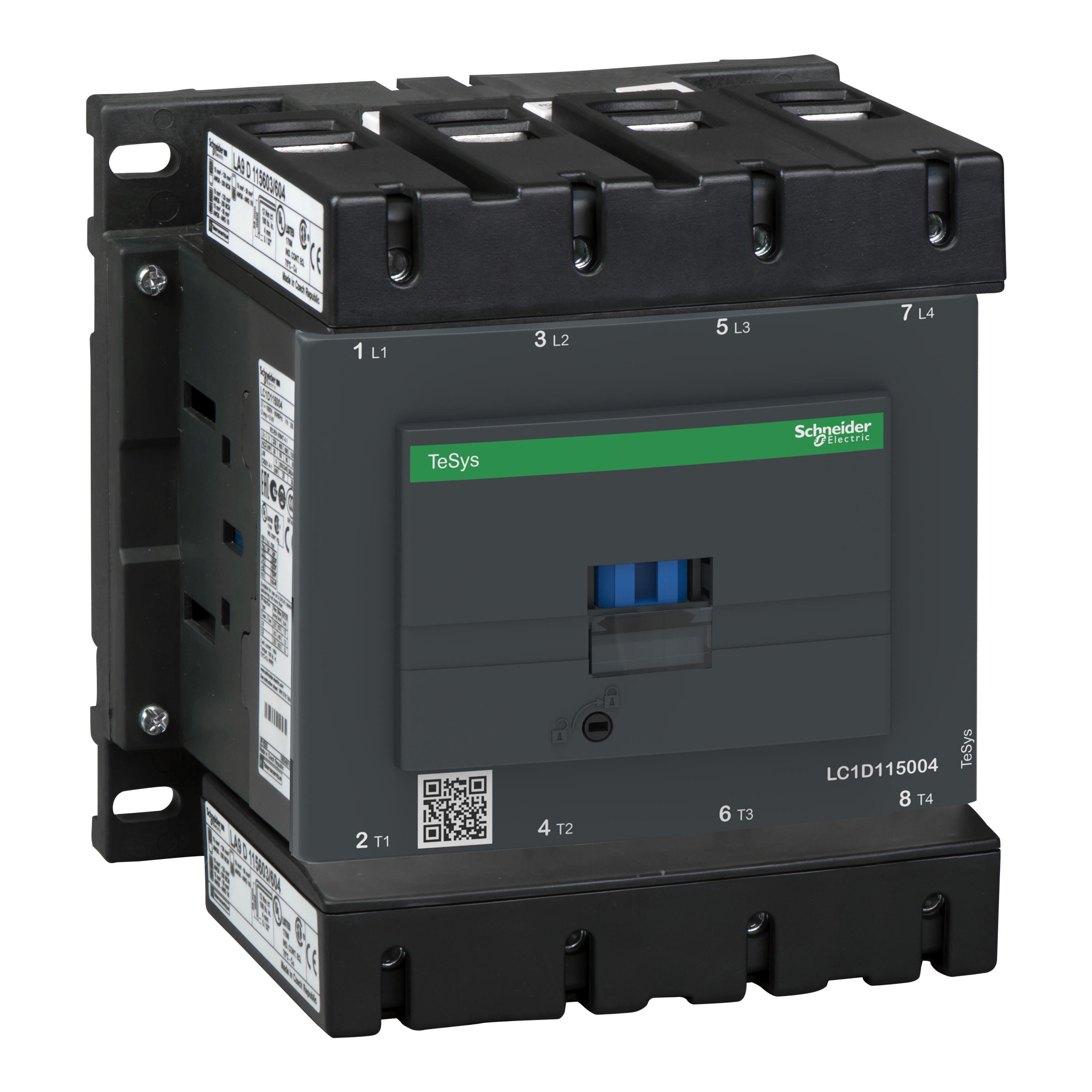 Schneider Electric - TeSys LC1D - contacteur - 4P - AC-1 440V - 200A - bobine 24Vca