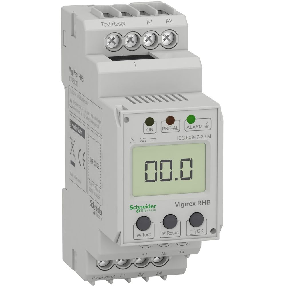Schneider Electric - VigiPacT RHB - relais différentiel type B - 0,03 à 3A - 100/250V CA - rail DIN