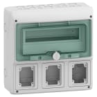 Schneider Electric - Mureva coffret pour prises IEC 340x335mm 12+1 Modules x 3 Ouvertures 90x100mm