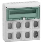 Schneider Electric - Mureva coffret pour prises IEC 448x460mm 18+1 Modules x 8 Ouvertures 90x100mm
