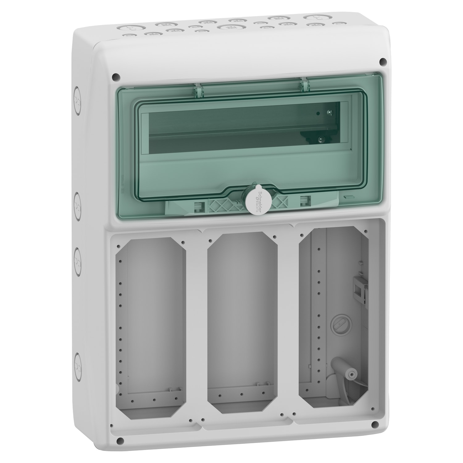 Schneider Electric - Mureva coffret pour prises BLock 340x460mm 12+1 Modules x 3 Ouvertures 103x225mm