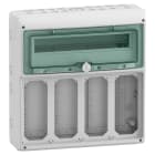 Schneider Electric - Mureva coffret pour prises BLock 448x460mm 18+1 Modules x 4 Ouvertures 103x225mm