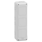 Schneider Electric - Mureva coffret pour prise 138x460mm 3 Ouvertures pour socle de prises 90x100mm
