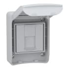 Schneider Electric - Mureva socle IP65 pour 1 prise RJ45 S-ONE