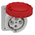 Schneider Electric - Mureva - socle de prise industrielle - CEE 63A 4P 380V 6U - inclinée - IP67