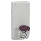 Schneider Electric - Mureva - socle de prise avec transfo. - 16 A 2P - 230 V CA - IP44 - sur panneau