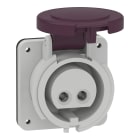 Schneider Electric - Mureva - socle de prise industrielle droite - 16 A - 2P - 20-25 V CA - IP44