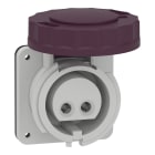 Schneider Electric - Mureva - socle de priseindustrielle droite - 16 A - 2P - 20-25 V CA - IP67