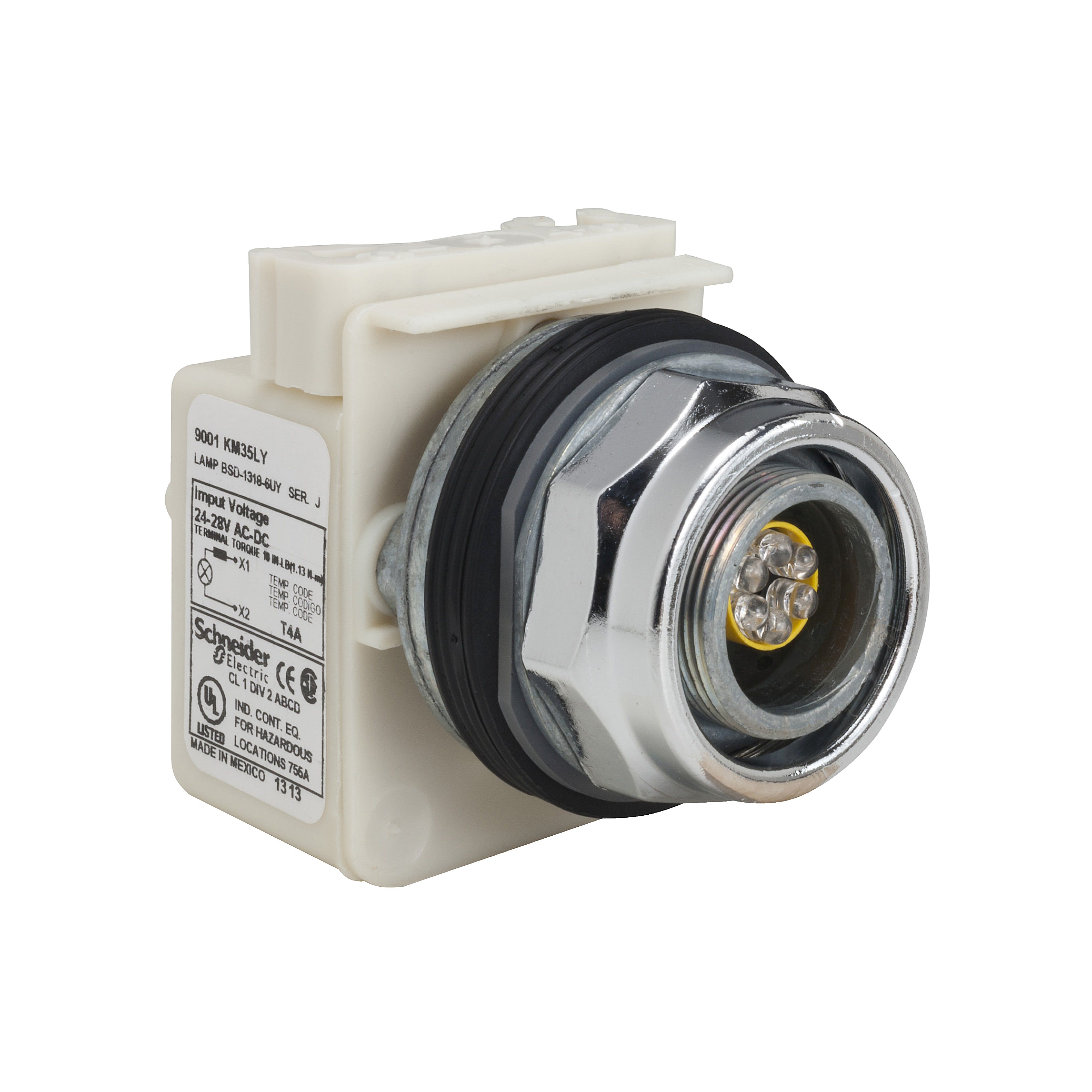 Schneider Electric - Harmony 9001K - voyant lumineux - Ø30 - rond sans lentille - 220/240Vca 50/60Hz