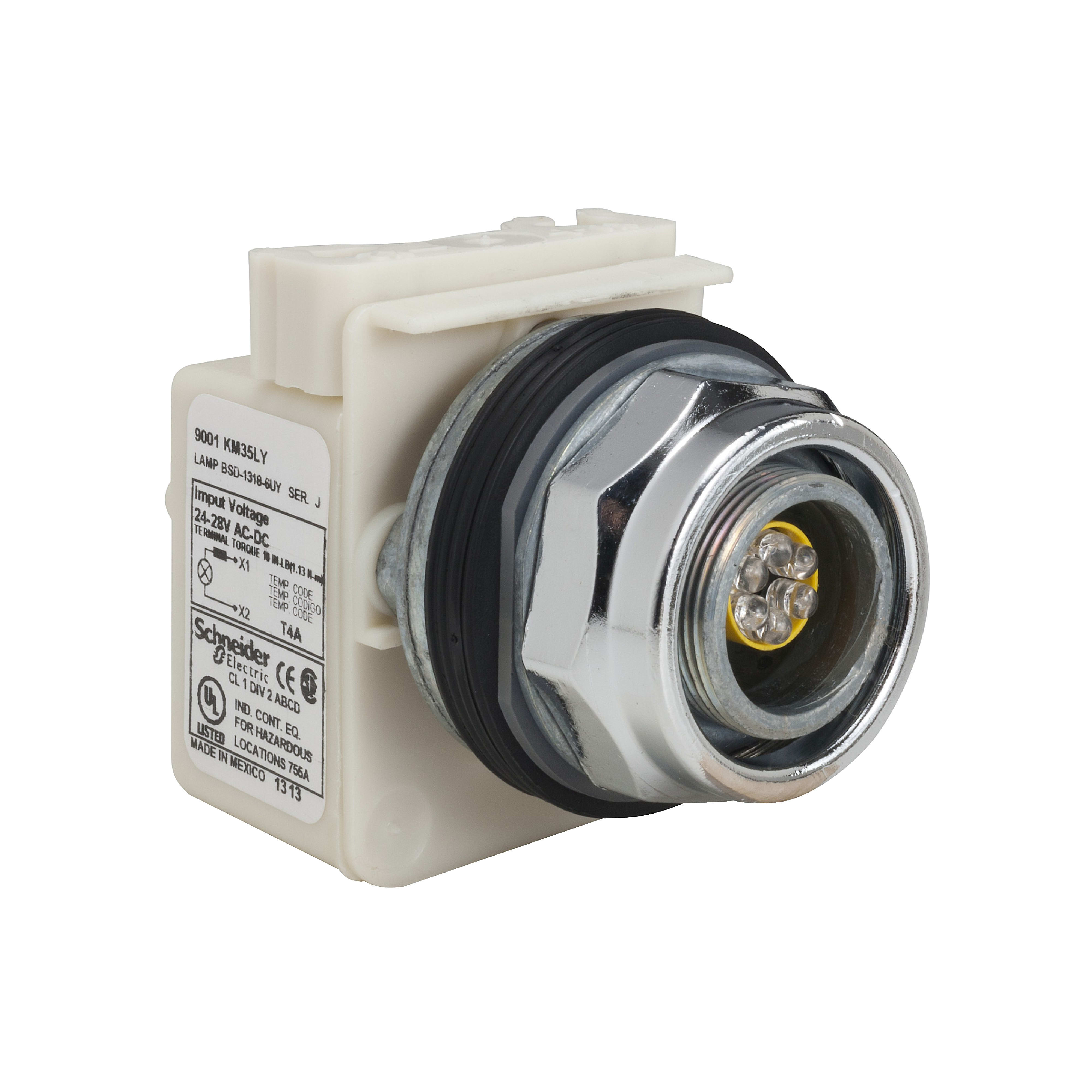 Schneider Electric - Harmony 9001K - voyant lumineux - Ø30 - rond sans lentille - 220/240Vca 50/60Hz