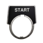 Schneider Electric - Harmony - Etiquette metallique pour bouton poussoir 30mm
