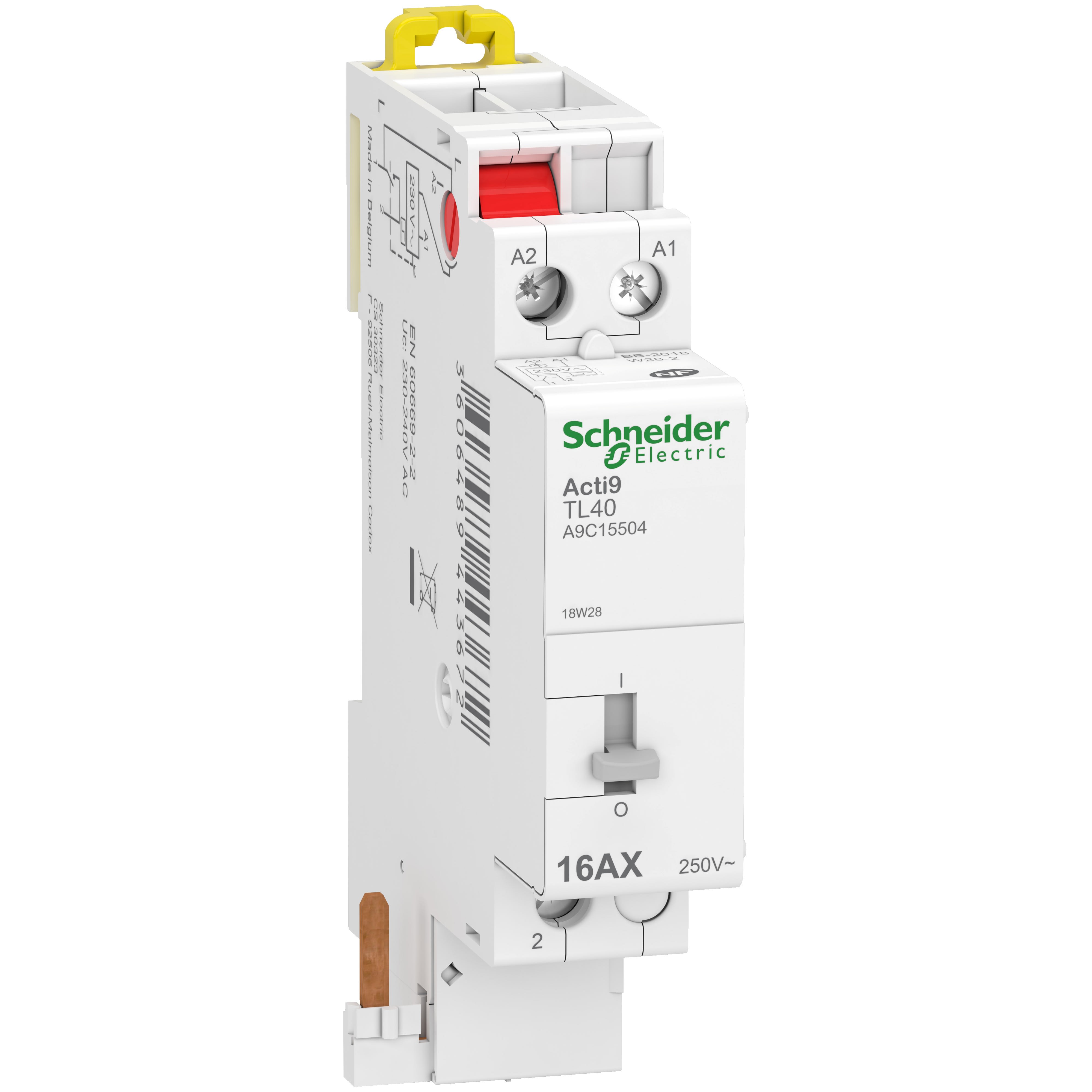 Schneider Electric - Acti9 iDT40 TL - Télérupteur à raccordement rapide - 1P - 16A - 230Vca