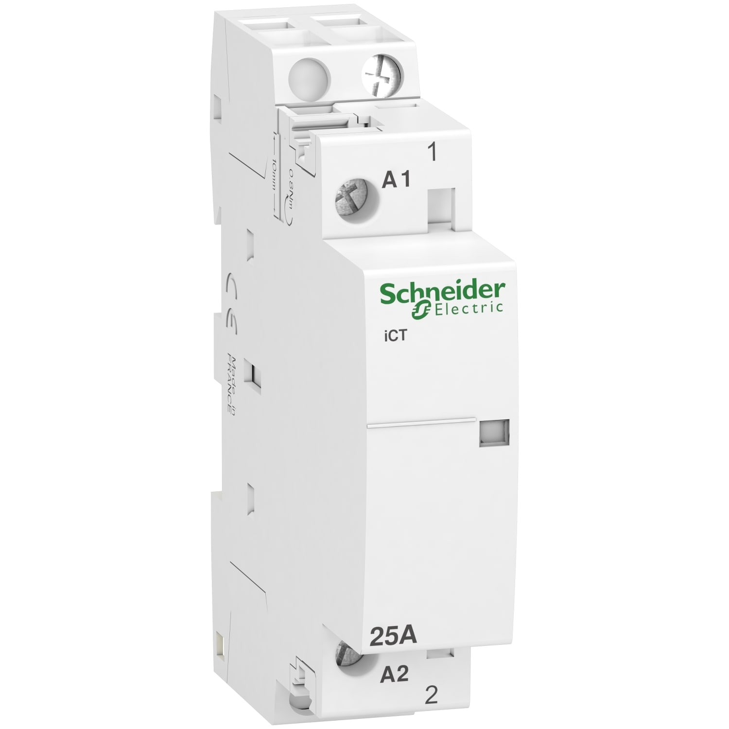 Schneider Electric - Acti9 iCT - Contacteur auxiliarisable - 1P - 25A - 1NO - 230-240Vca - 50Hz
