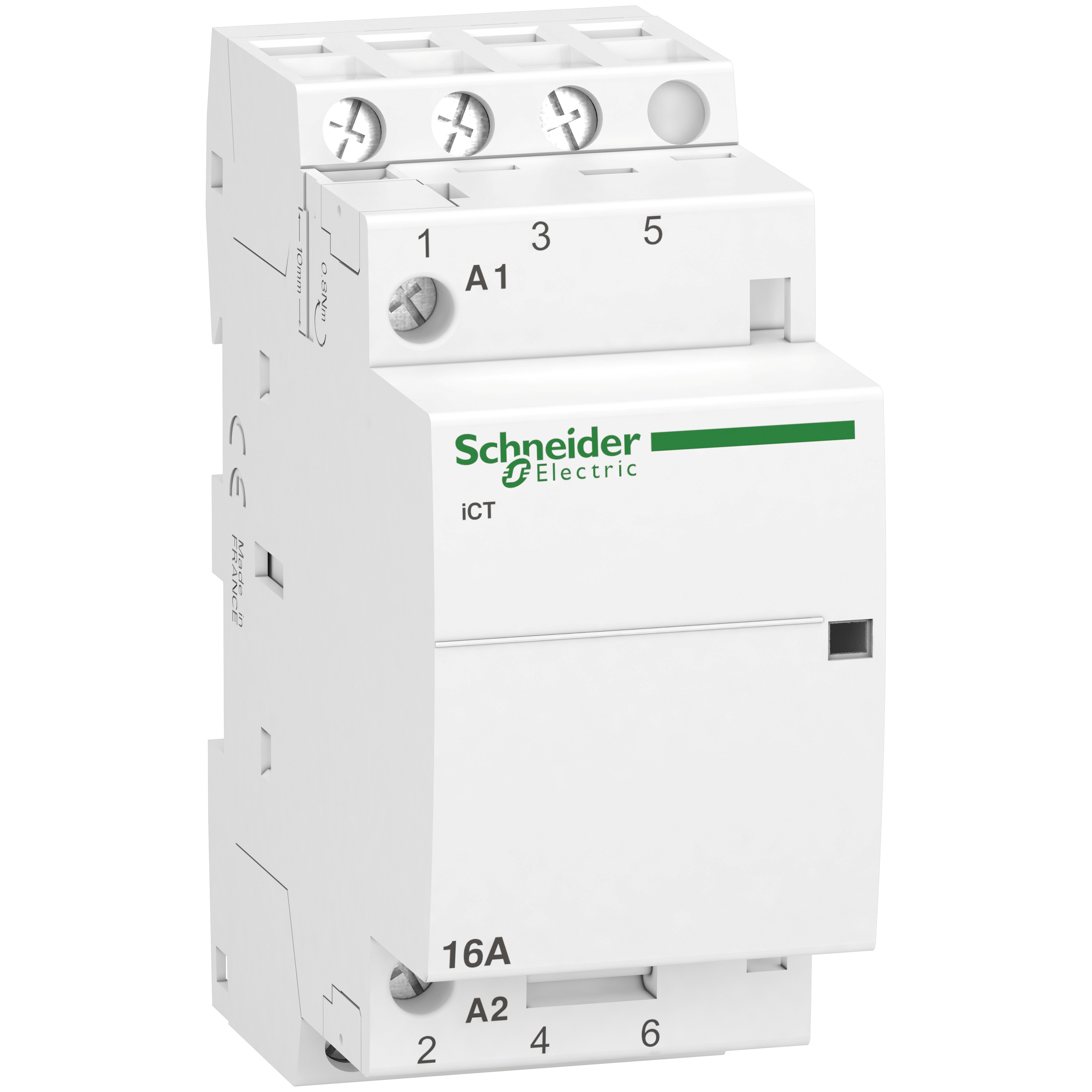 Schneider Electric - Acti9 iCT - Contacteur auxiliarisable - 3P - 16A - 3NO - 230/240Vca - 50Hz