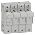 Schneider Electric - ACTI9 SBI - porte-fusible - 3P+N - 50A - pour fusible 14x51mm