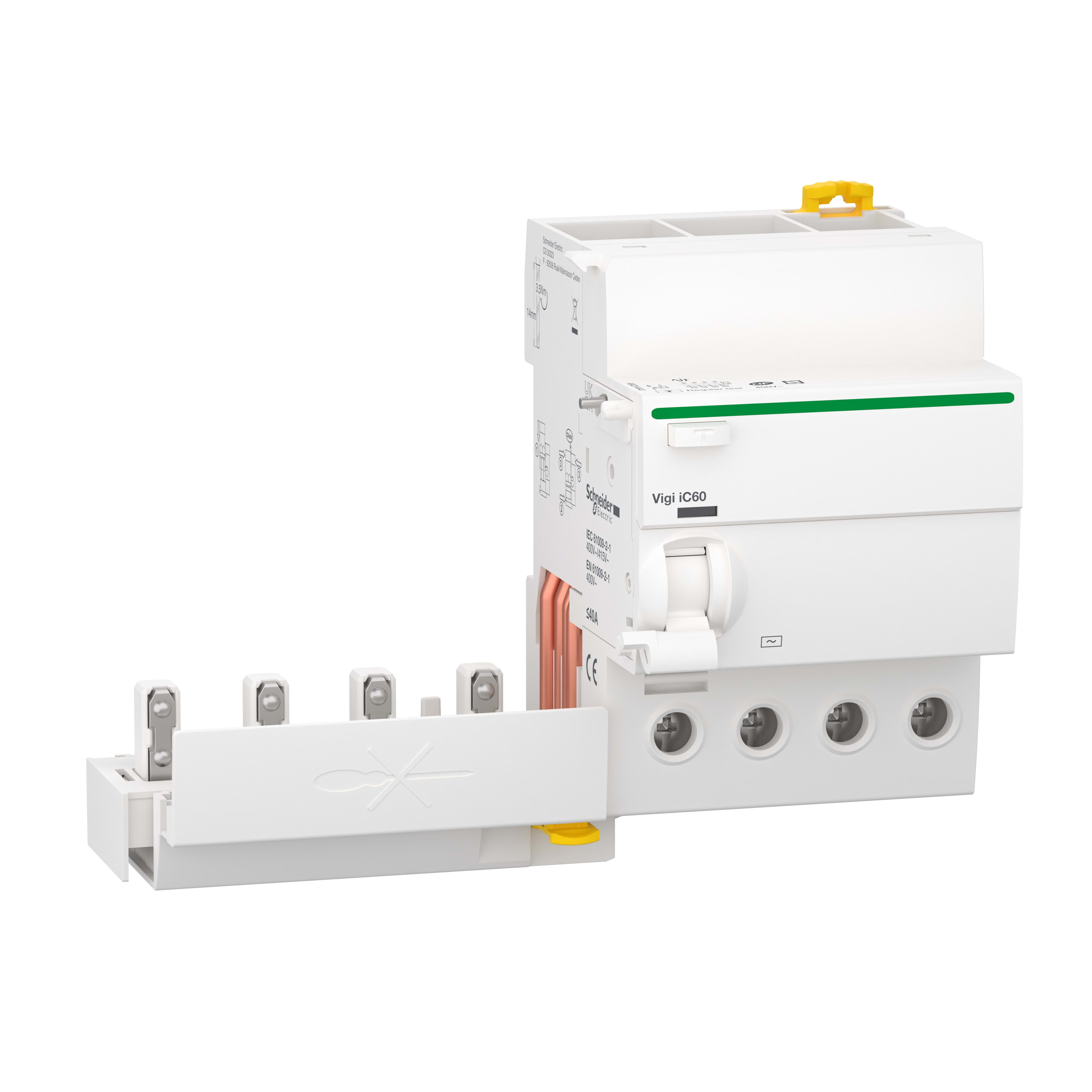 Schneider Electric - Acti9 Vigi iC60 - Bloc diff - 4P 40A 300mA - 230Vca à 400Vca - Type AC