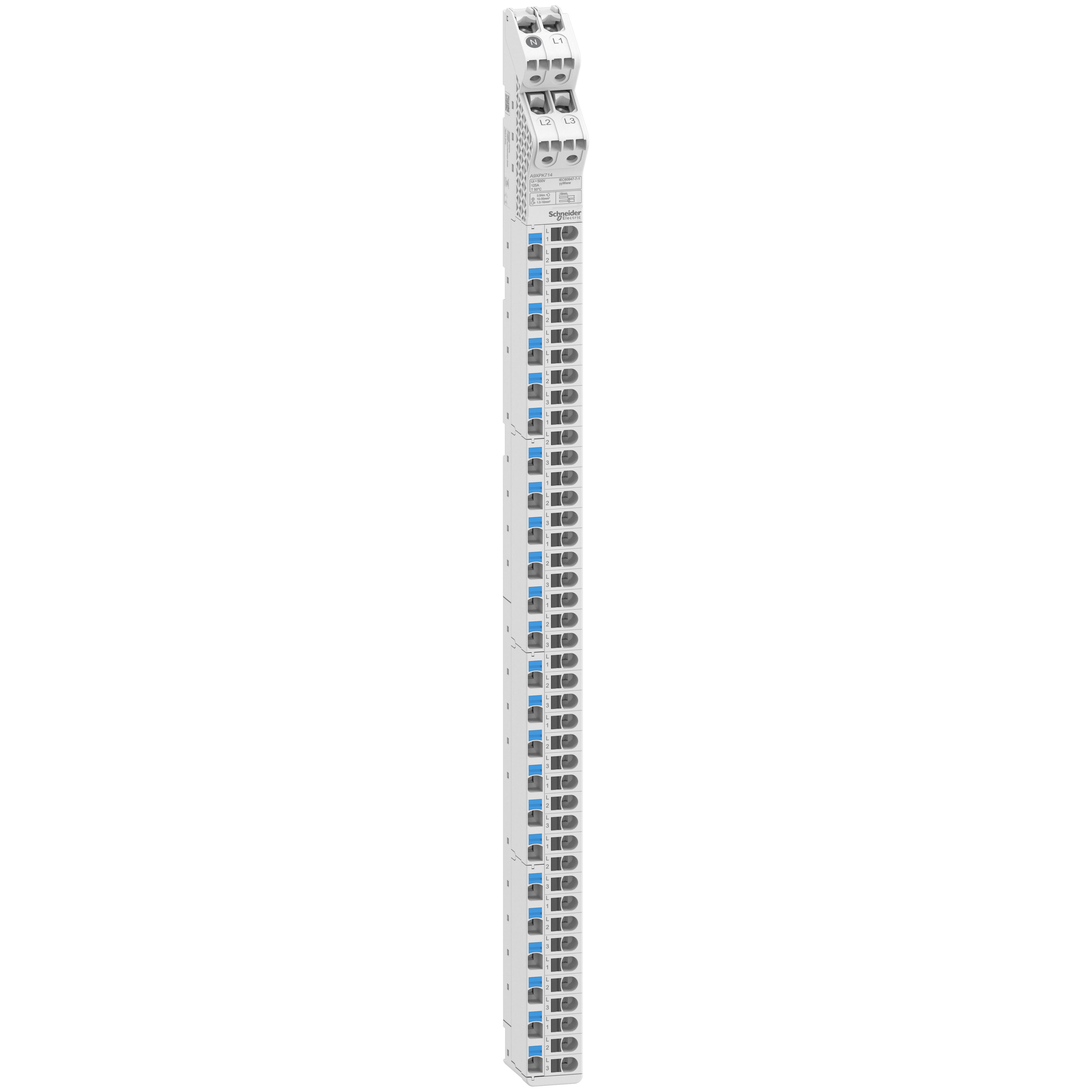 Schneider Electric - Acti9 Vdis - repartiteur vertical - 125A 250-440V 66 points de connexion