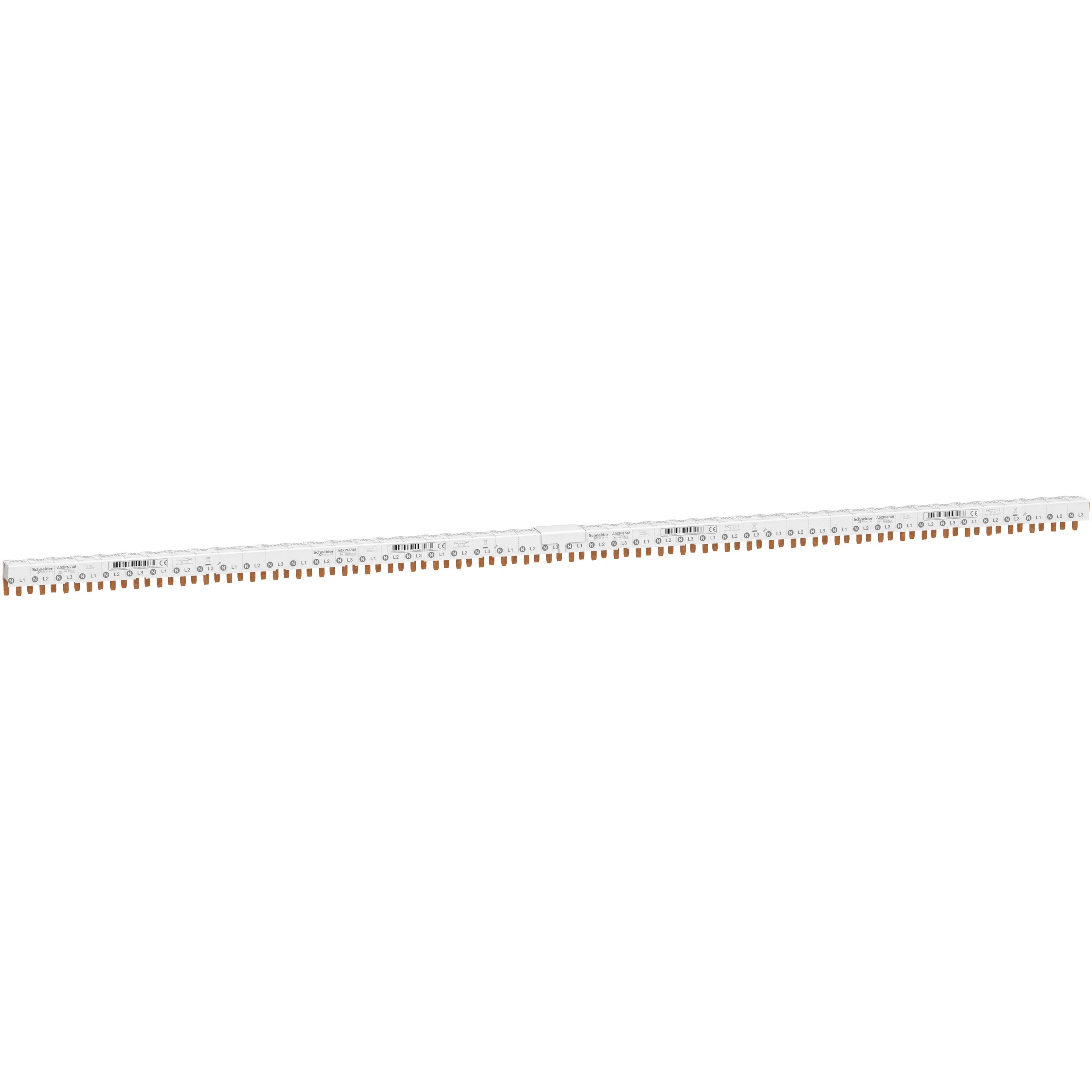 Schneider Electric - Acti9 iDT40 - Peigne horizontal - 3P+N - 48 modules de 18mm - 80A