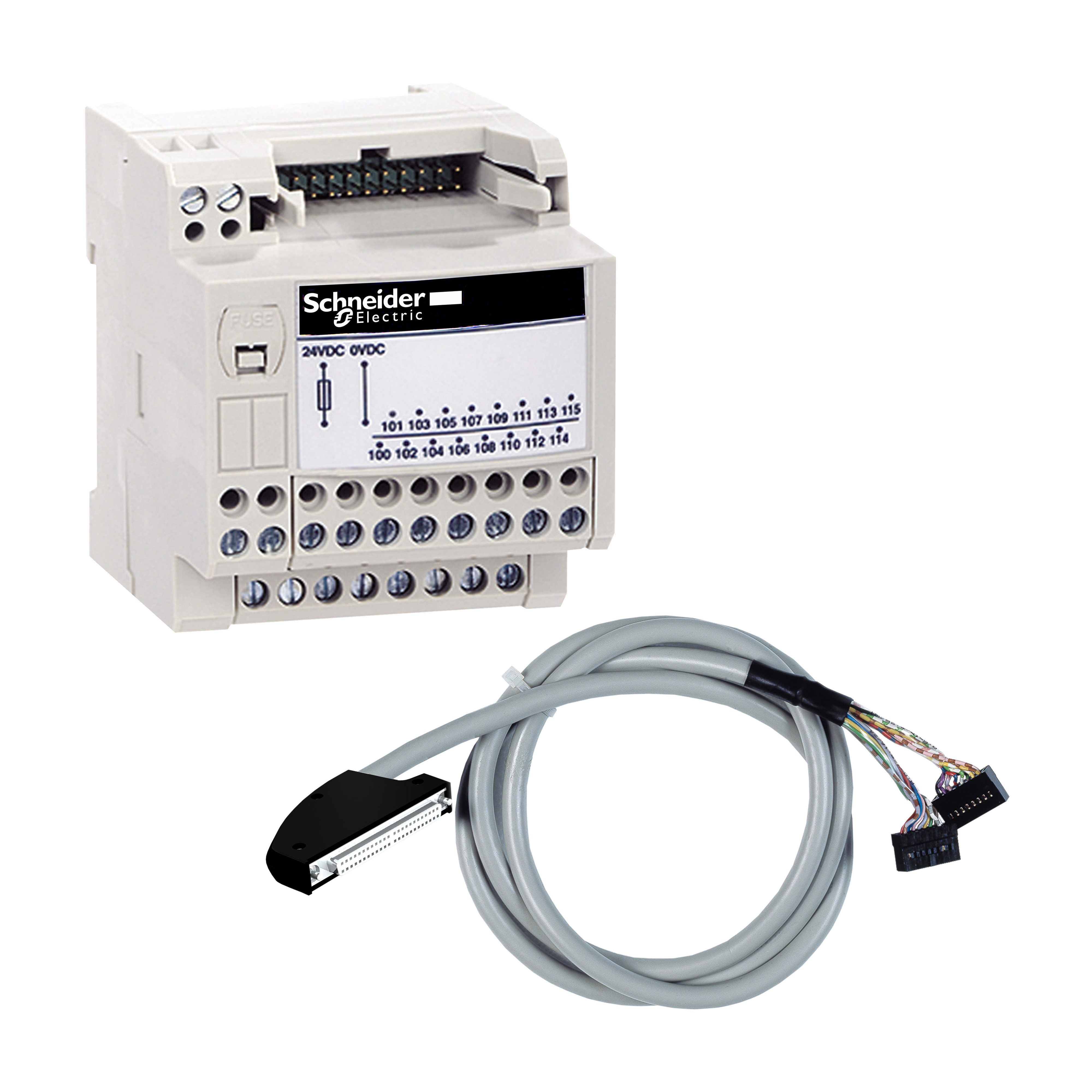 Schneider Electric - Telefast ABE7 - embase de raccord passive - Micro/premium
