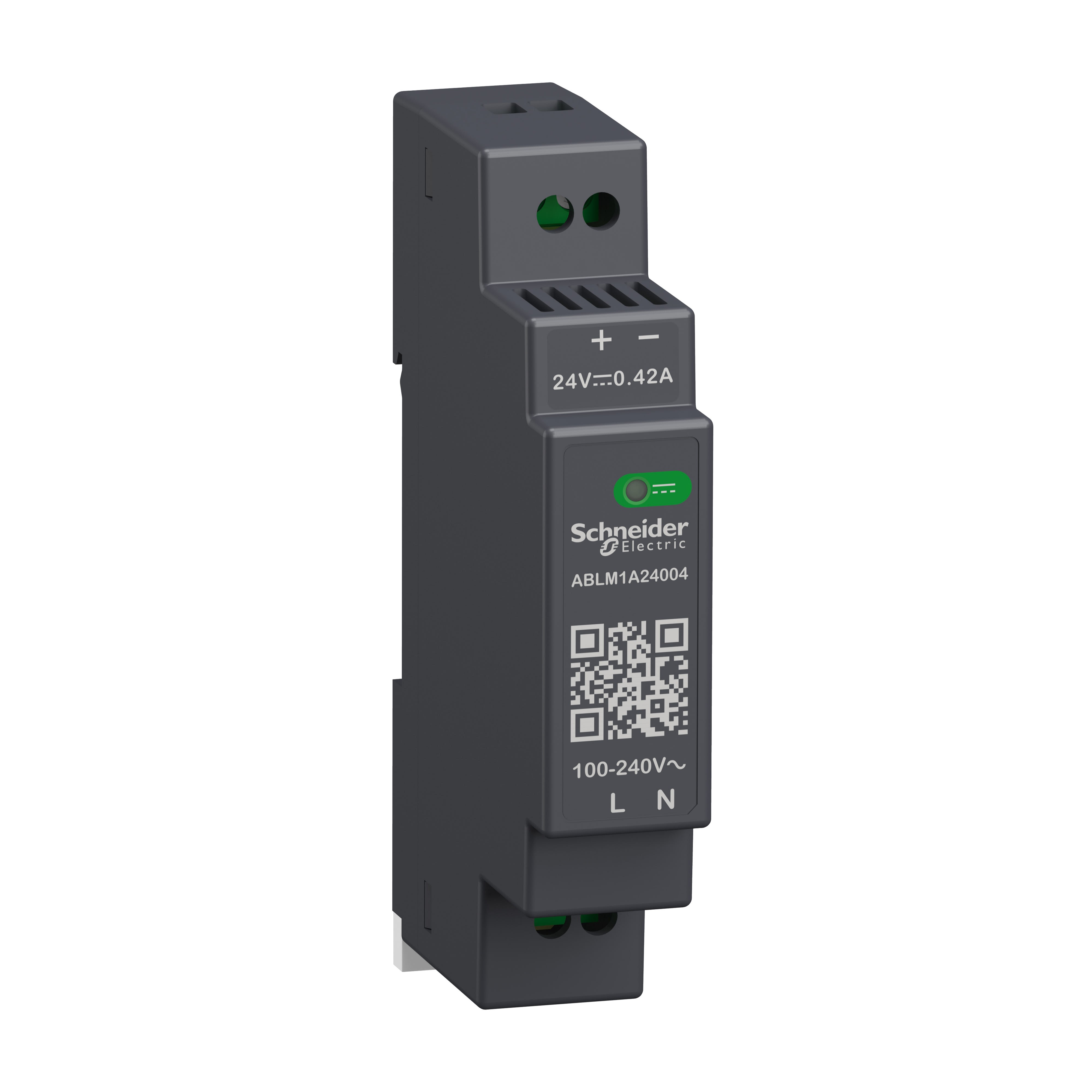 Schneider Electric - Modicon ABL - alimentation à découpage - 0,4A - 100à240Vca mono/biphasé - 24Vcc
