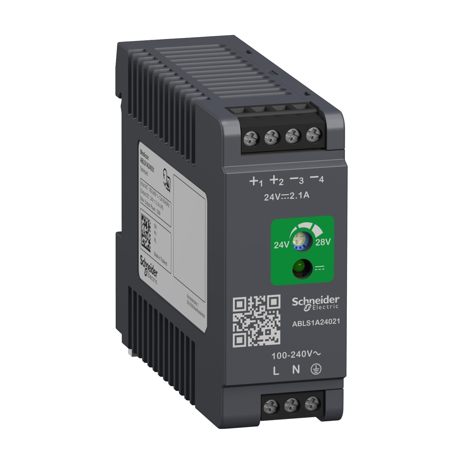 Schneider Electric - Modicon ABL - alimentation à découpage - 2,1A - 100à240Vca mono/biphasé - 24Vcc
