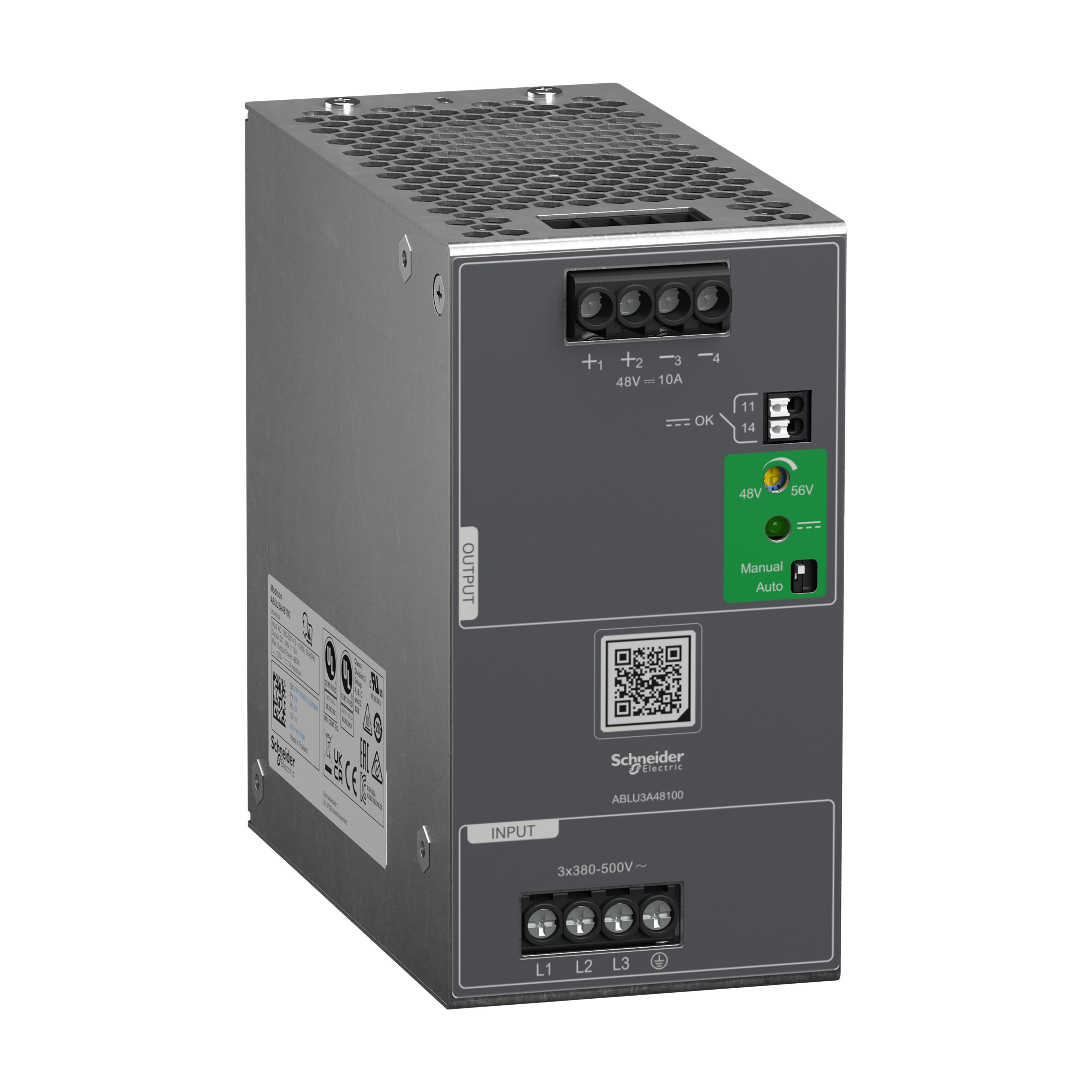Schneider Electric - Modicon - Alimentation - Sortie 48VDC - 10A - 3 Phases - Universelle