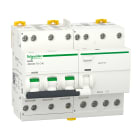 Schneider Electric - Acti9 iDD40N - Disj dif. tête de grp - 3P+N 40A - C - 6000A/10kA - 300mA Type AC