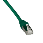 Schneider Electric - Actassi - cordon CL-MNC S/FTP 4 paires cat. 6A LSZH - 0,5 mètre - vert