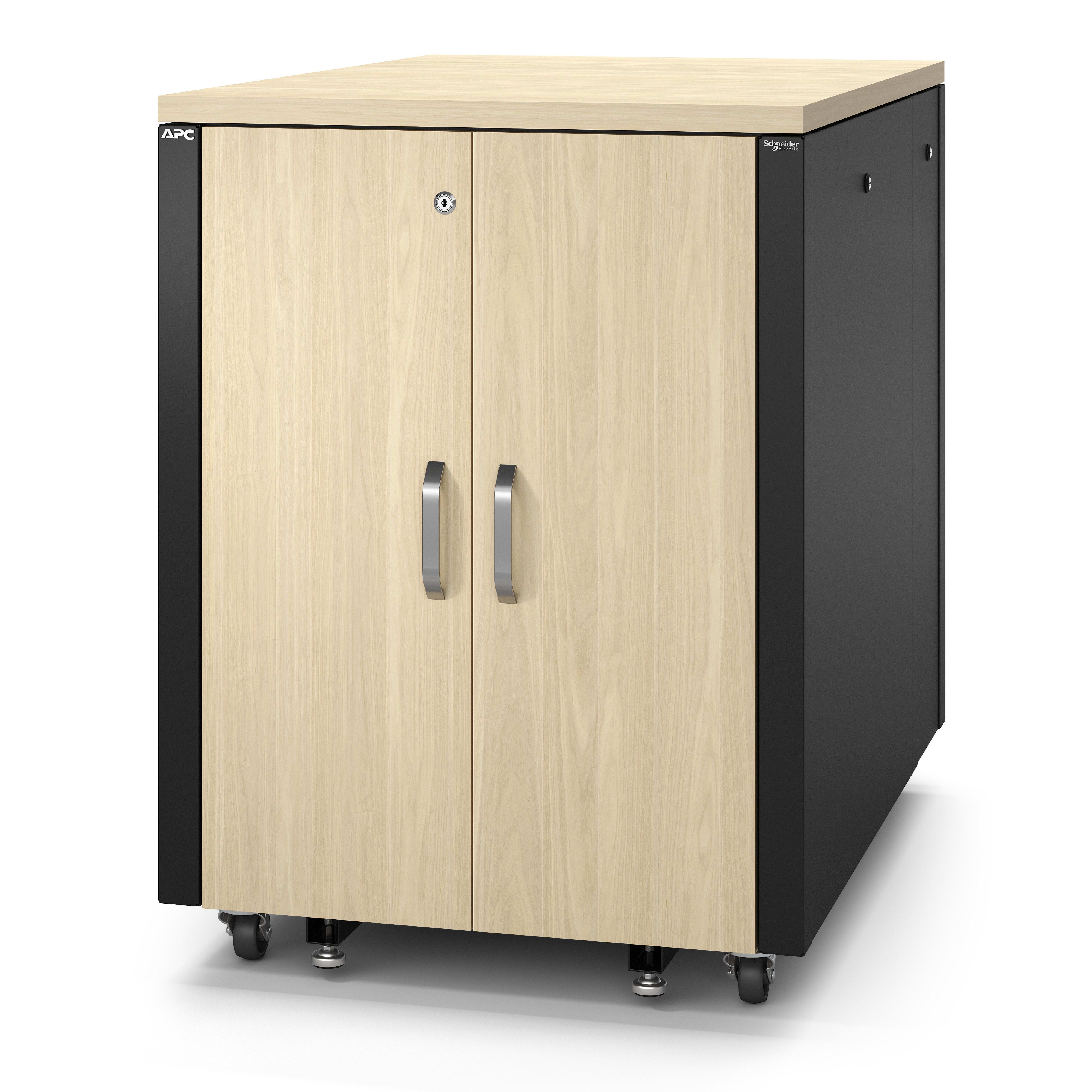 Schneider Electric - APC NetShelter - Rack informatique insonorisé - 17U - Finition Erable