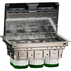Schneider Electric - Unica System+ - Boîtier de sol L 3x4mod ou 6 postes - métal - IK09 IP20