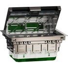 Schneider Electric - Unica System+ - Boîtier de sol L 2x2x4mod ou 8 postes - métal - IK09 IP20