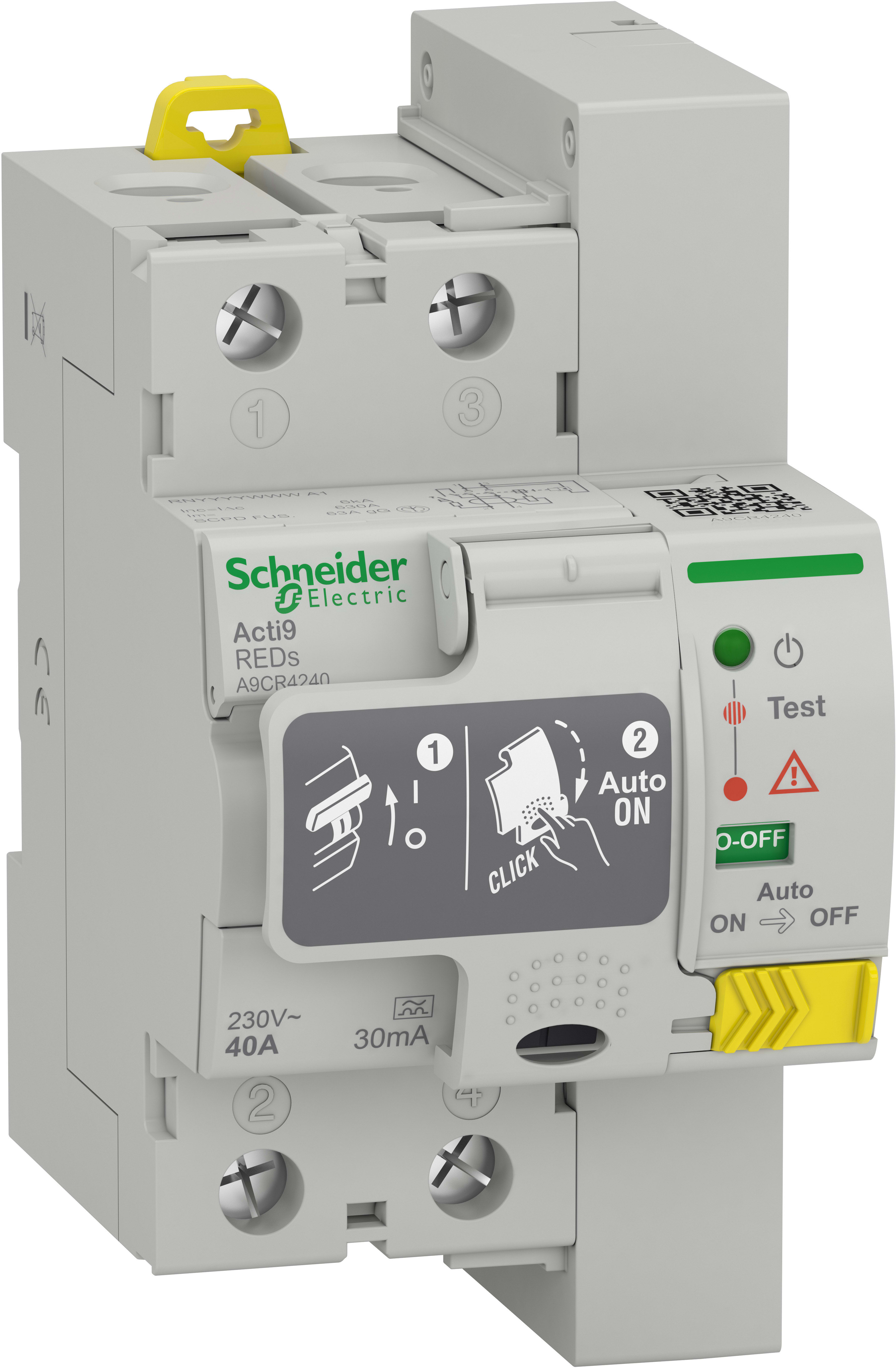 Schneider Electric - Acti9 REDs - interrupteur différentiel - 2P - 40A - 30mA - A