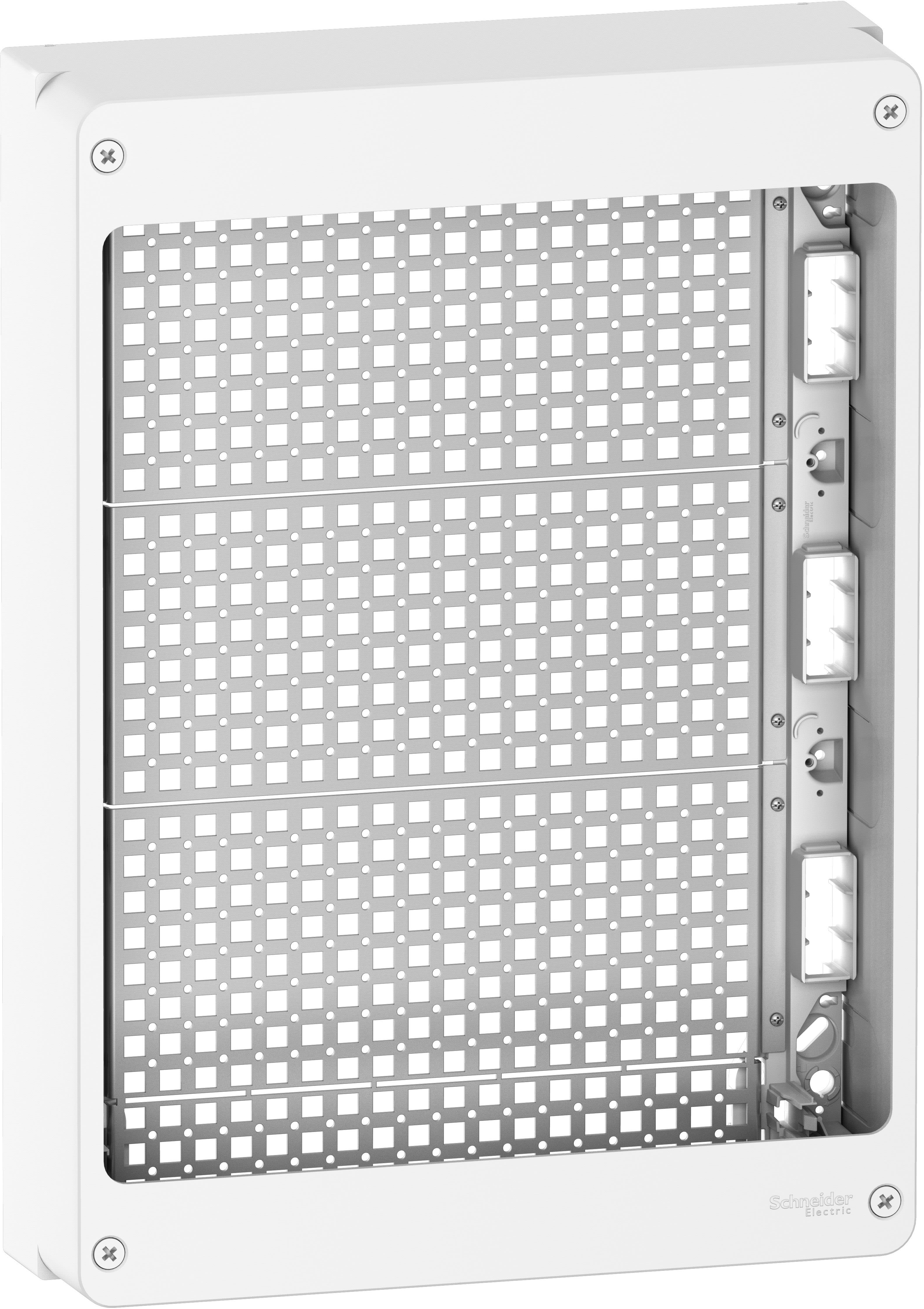 Schneider Electric - Resi9 - Coffret 18 modules - universel équipé de grilles sans rail din