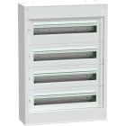 Schneider Electric - PrismaSeT S - coffret saillie plastique & métal 4 rangées 24 modules