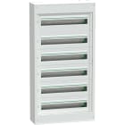 Schneider Electric - PrismaSeT S - coffret saillie plastique & métal 6 rangées 24 modules