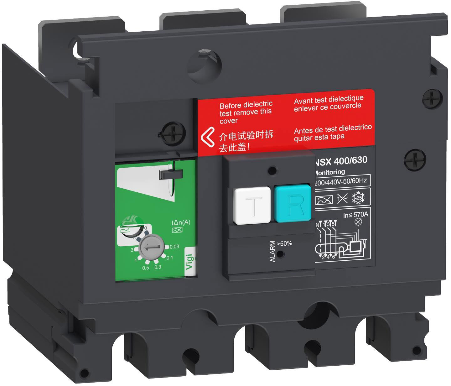 Schneider Electric - ComPacT NSX - VigiPacT bloc additionnel avec alarme - 3P pour NSX630