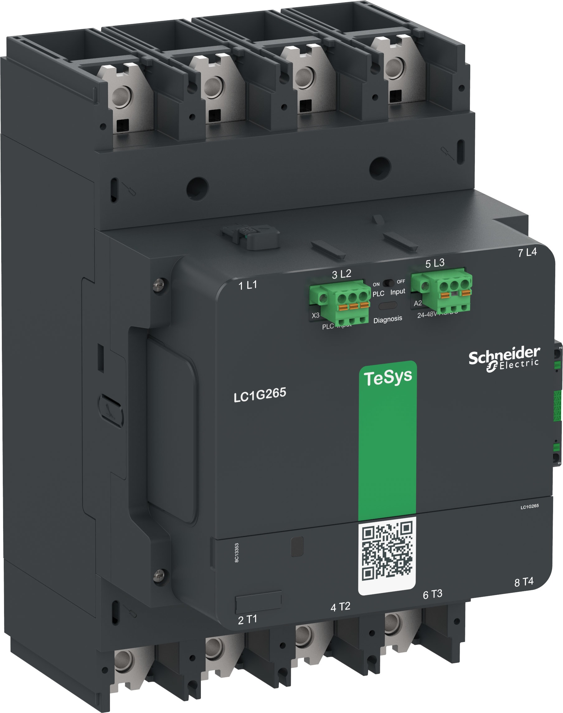 Schneider Electric - Contacteur TeSysG265 4P Advanced 48-130V ACDC