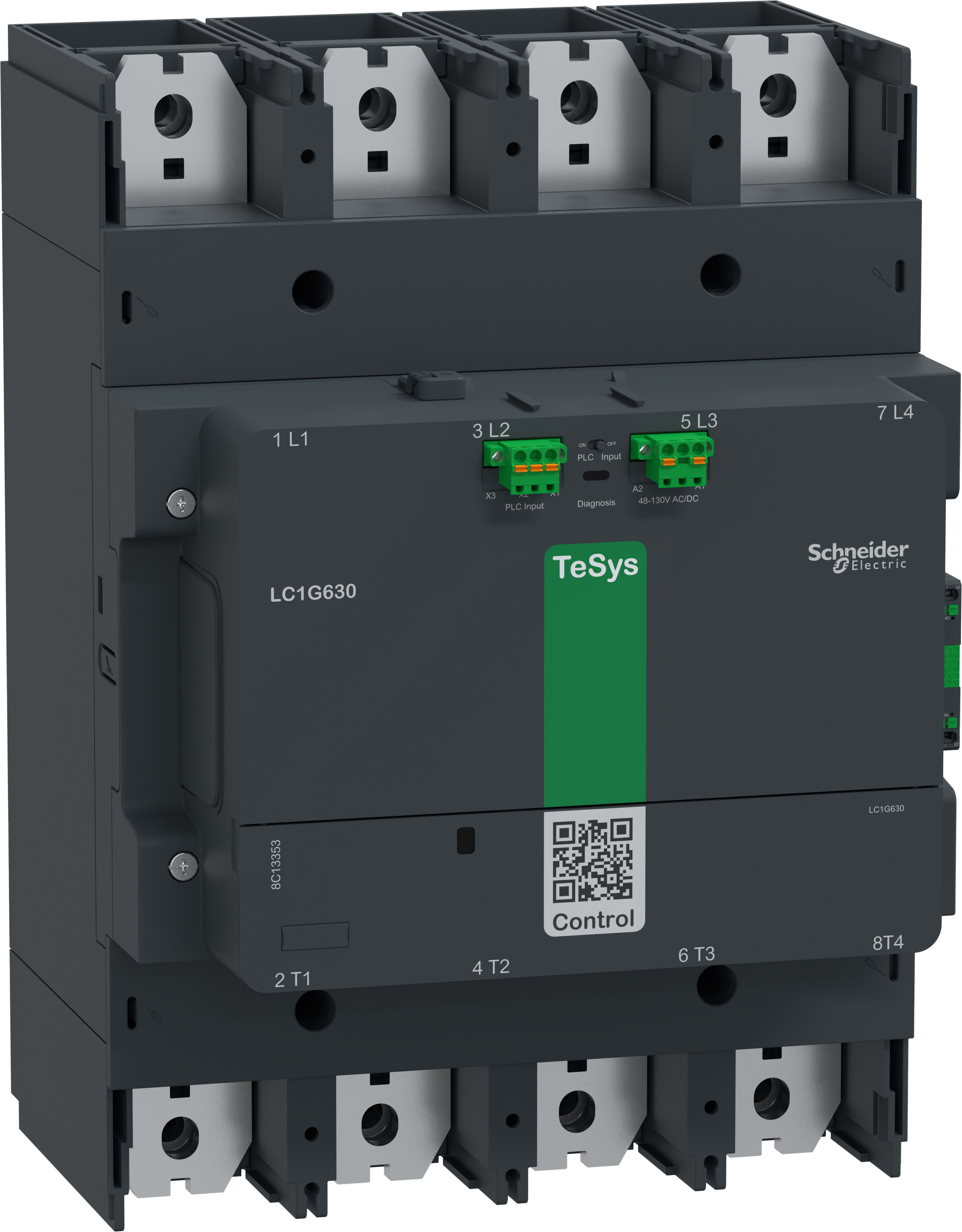 Schneider Electric - Contacteur TeSysG800 4P Advanced 48-130V ACDC
