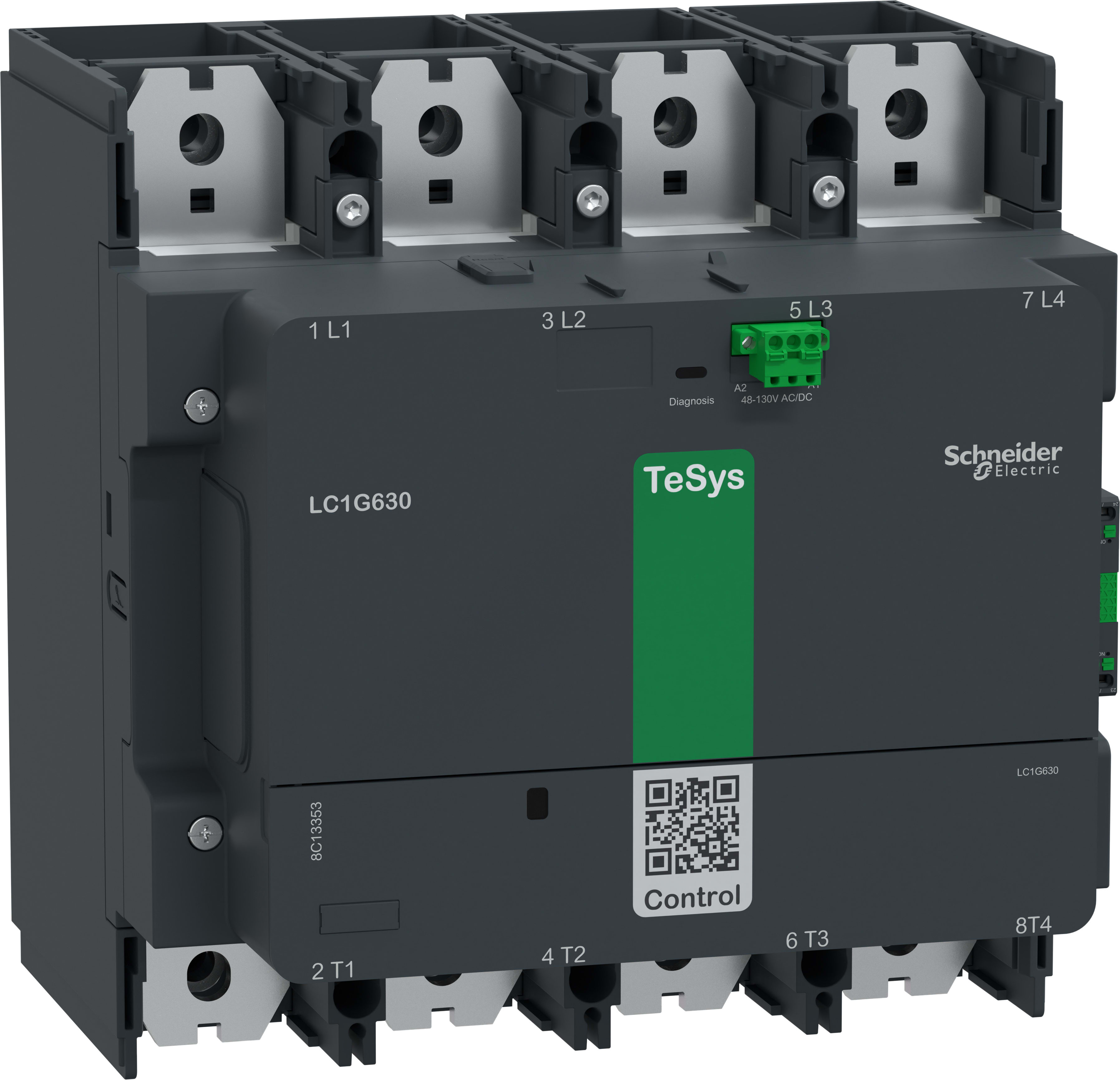 Schneider Electric - Contacteur TeSysG630 4P Standard 48-130V ACDC