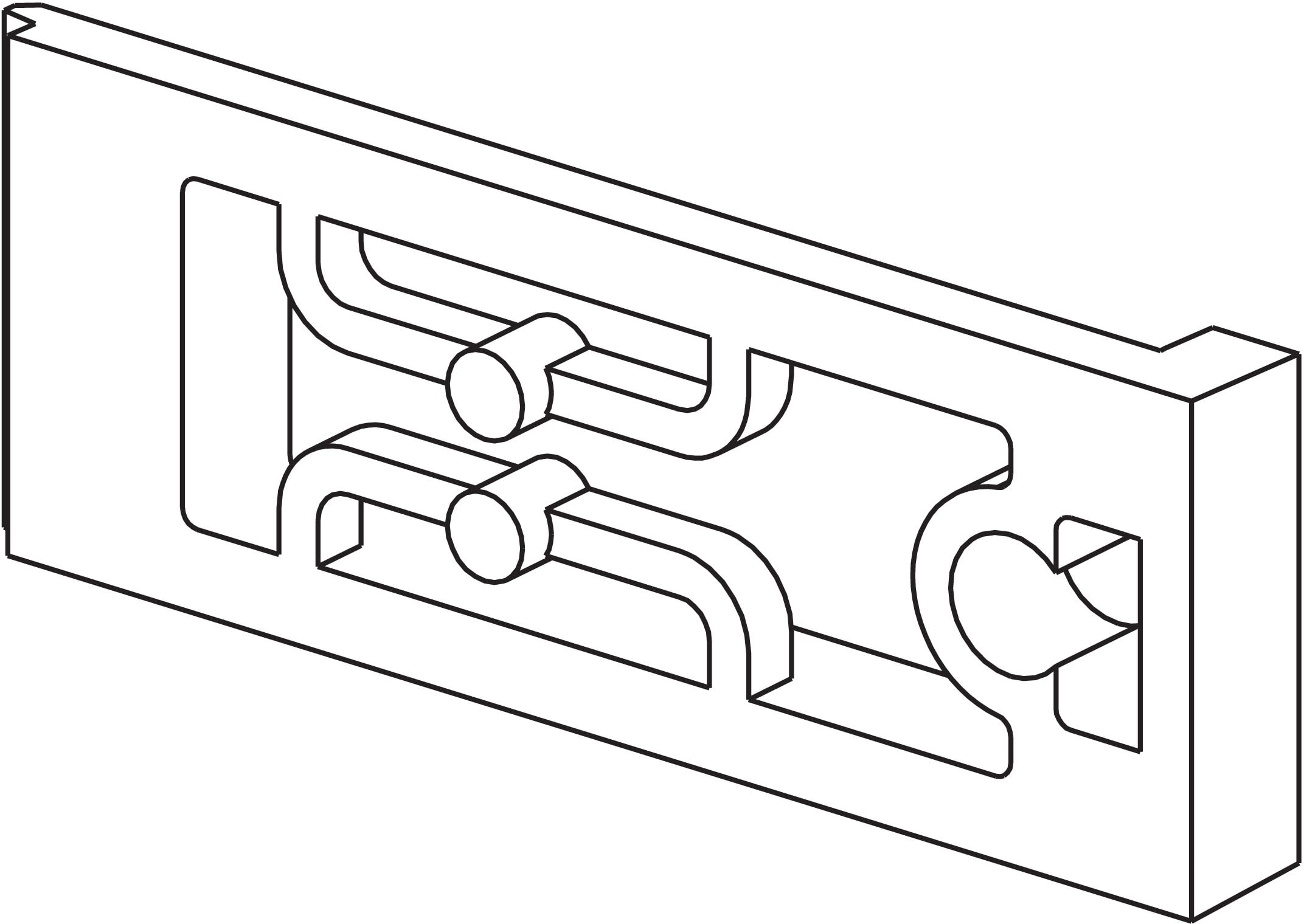 Schneider Electric - M172 PERF. 12 CLIPS-ON LO CK FOR PANEL