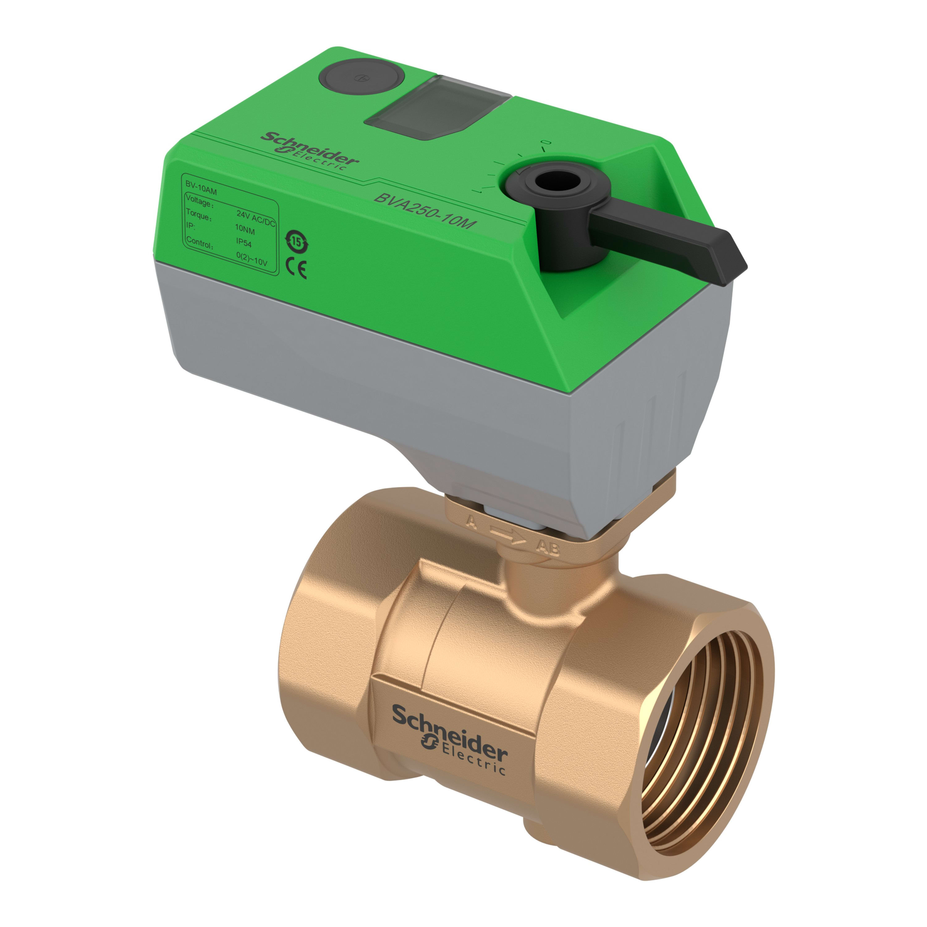Schneider Electric - EasyLogic Vanne à boisseau sphérique DN20 3Nm avec moteur 3 points
