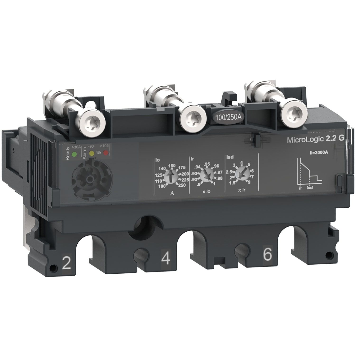 Schneider Electric - ComPacT NSX - Déclencheur MicroLogic 2.2G 40A - 3P3D pour NSX100-250