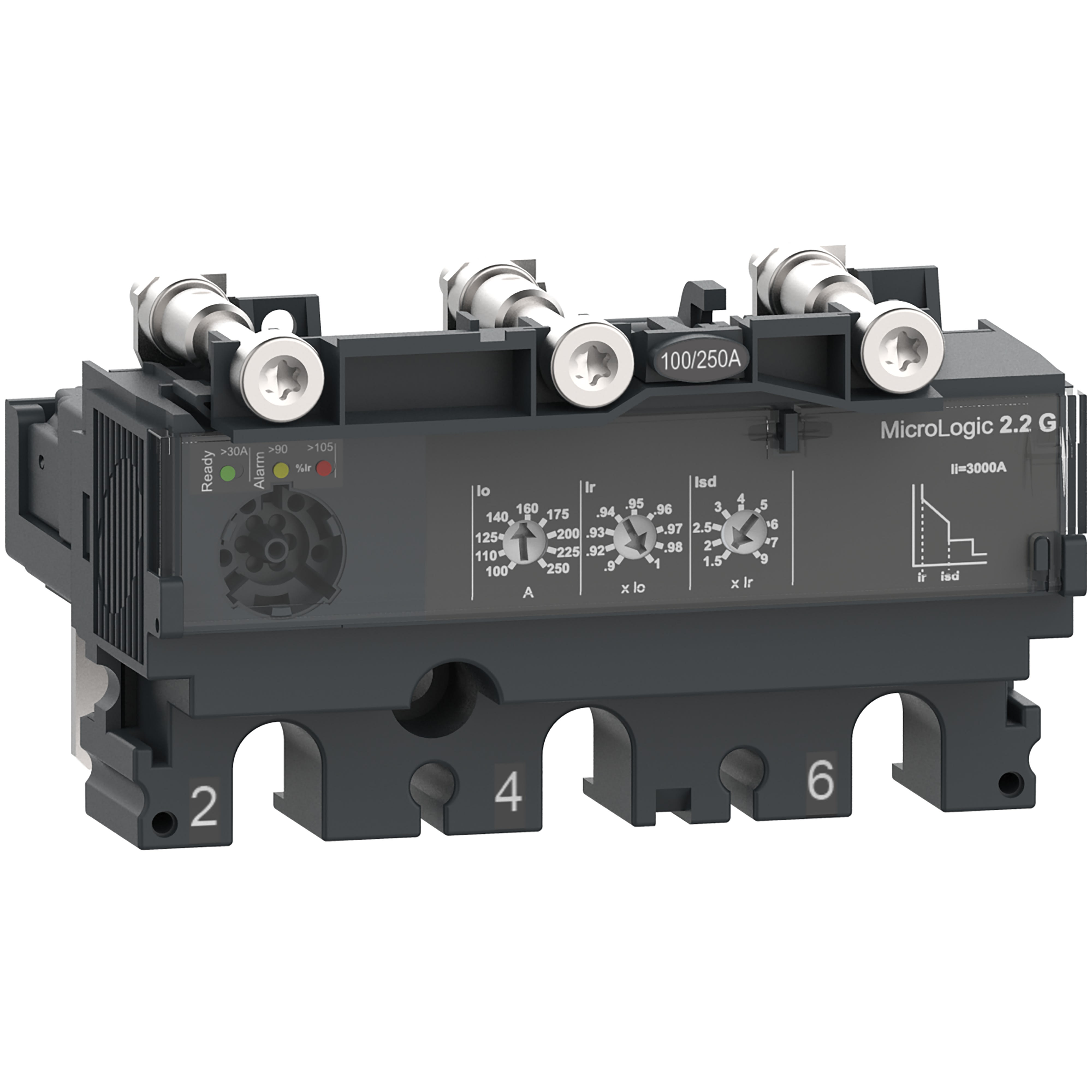 Schneider Electric - ComPacT NSX - Déclencheur MicroLogic 2.2G 160A - 3P3D pour NSX160-250