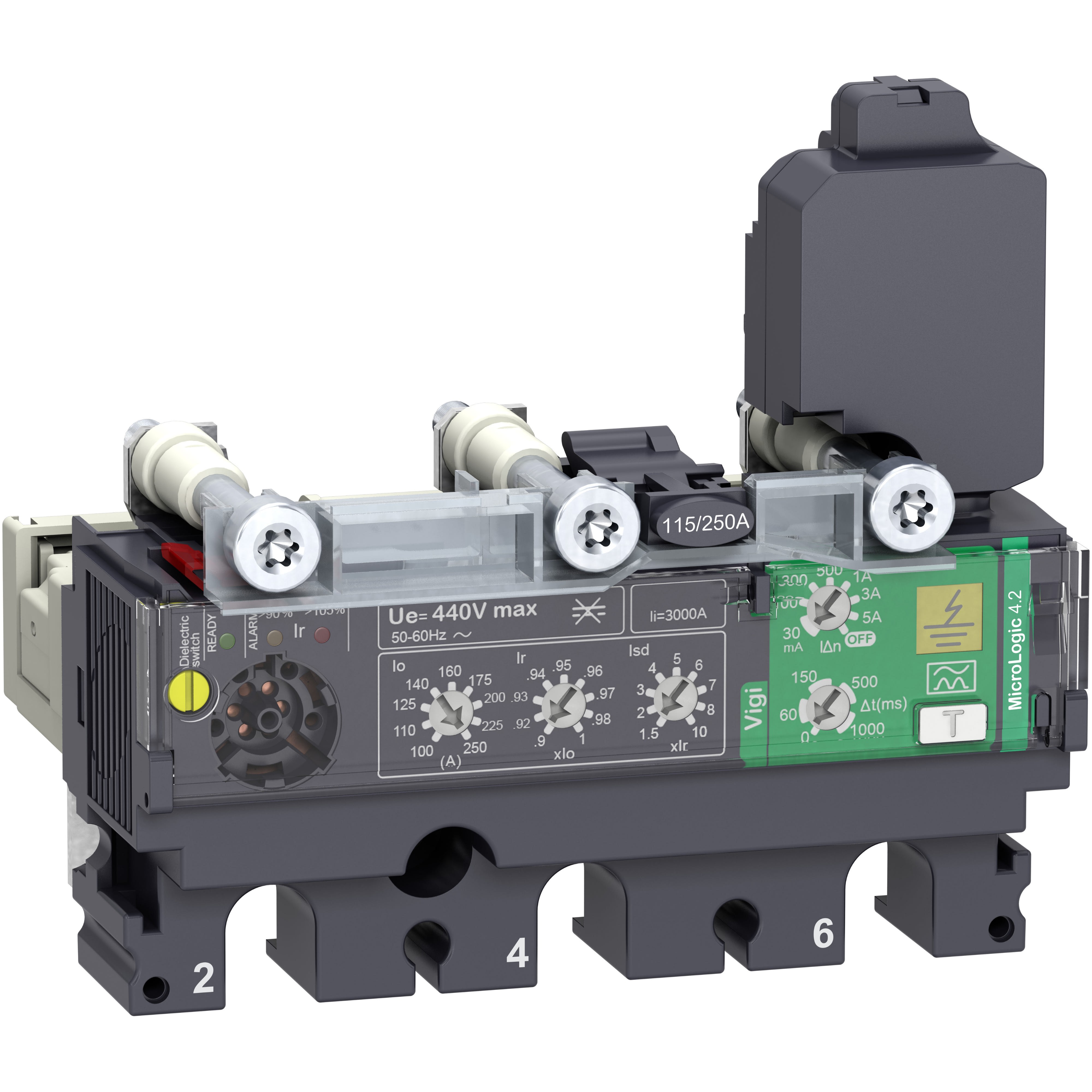 Schneider Electric - ComPacT NSX - Déclencheur MicroLogic 4.2 Vigi 40A - 3P3D pour NSX100-250