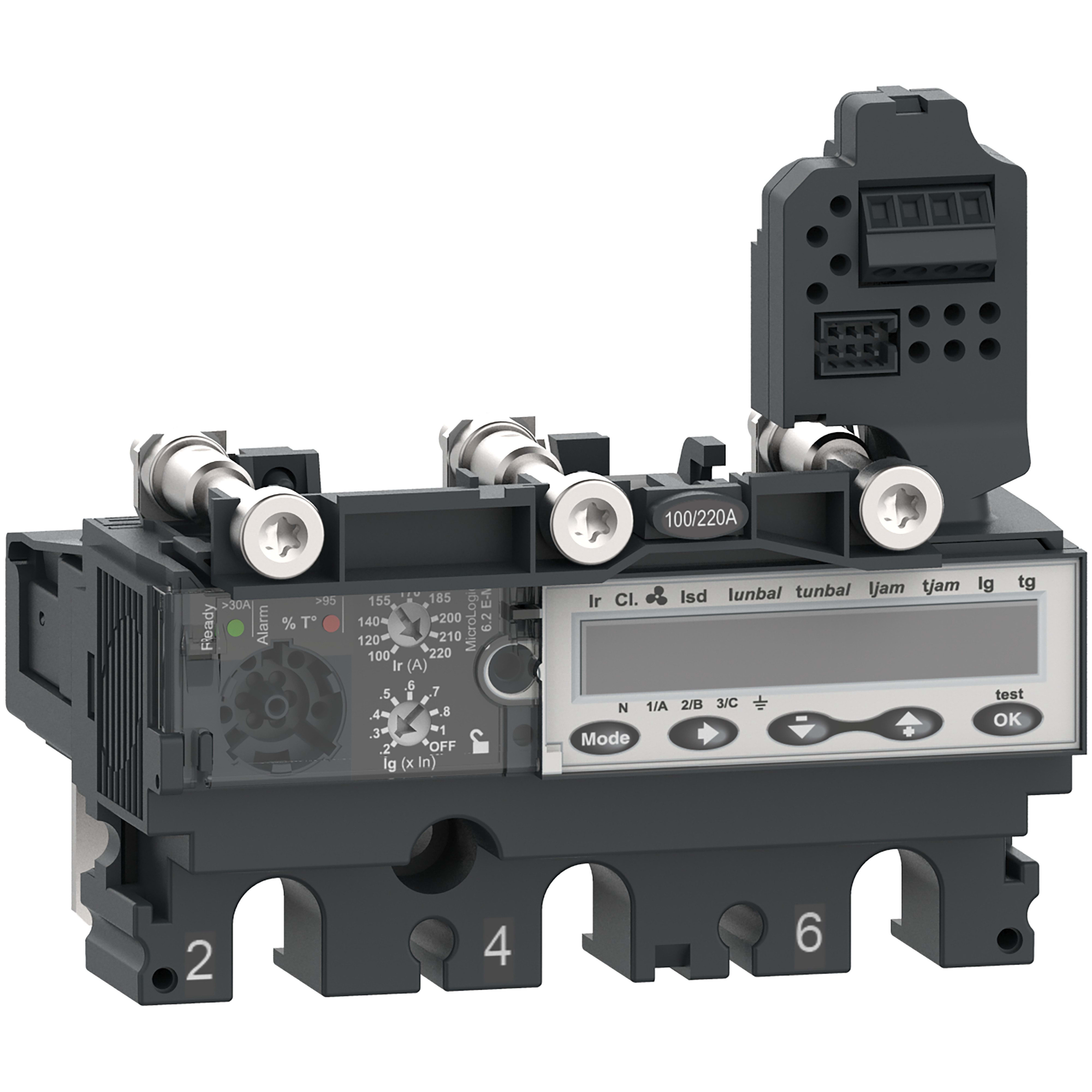 Schneider Electric - ComPacT NSX - Déclencheur MicroLogic 6.2 E-M 25A - 3P3D pour NSX100-250