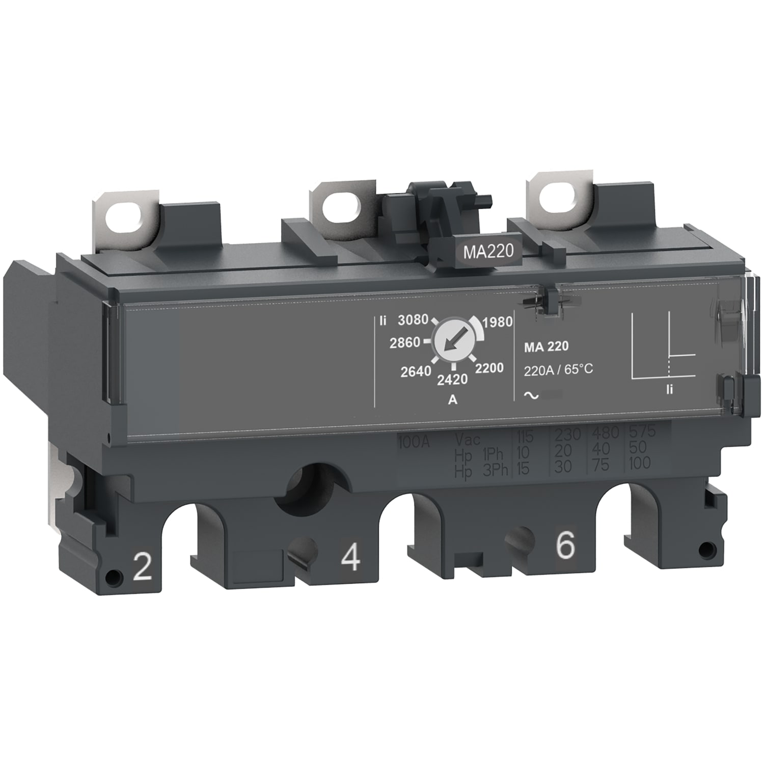 Schneider Electric - ComPacT NSX - Déclencheur magnétique - MA 100A - 3P3D pour NSX100