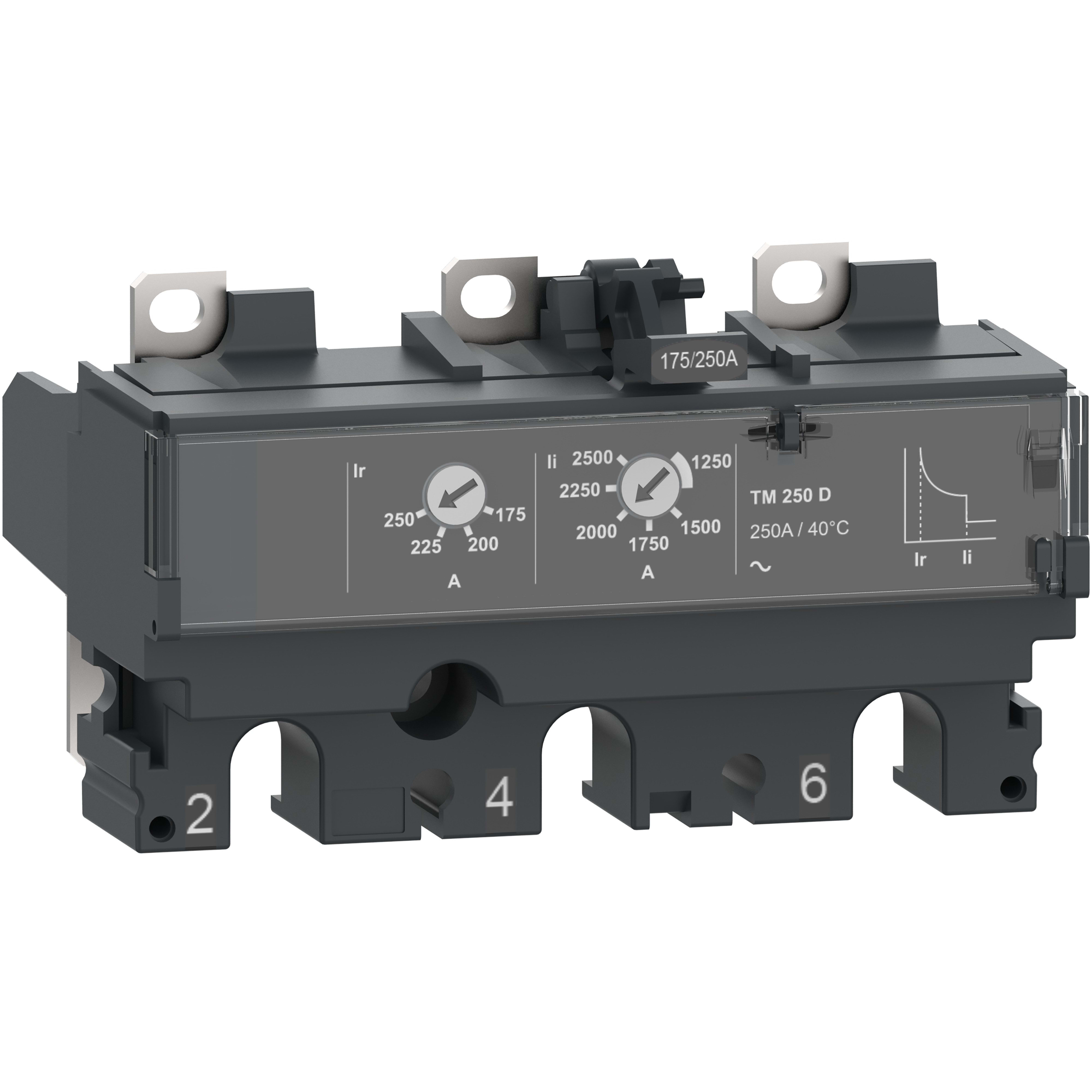 Schneider Electric - ComPacT NSX - Déclencheur magnéto-thermique - TM-D 250A - 3P3D pour NSX250